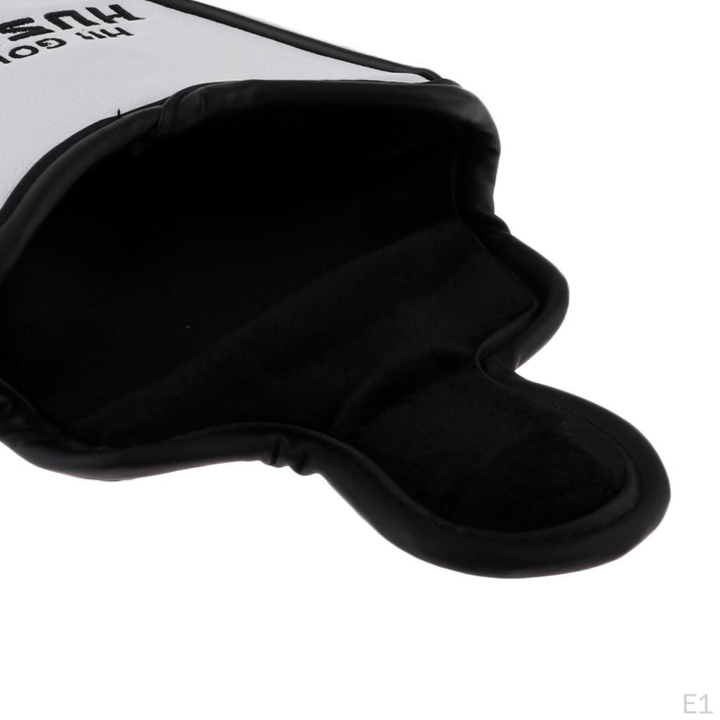 Kompakter Golf Mallet Putter Schlägerkopf Abdeckung Headcover mit Magnetverschluss, Wasserdichtes PU-Leder - Niedlich