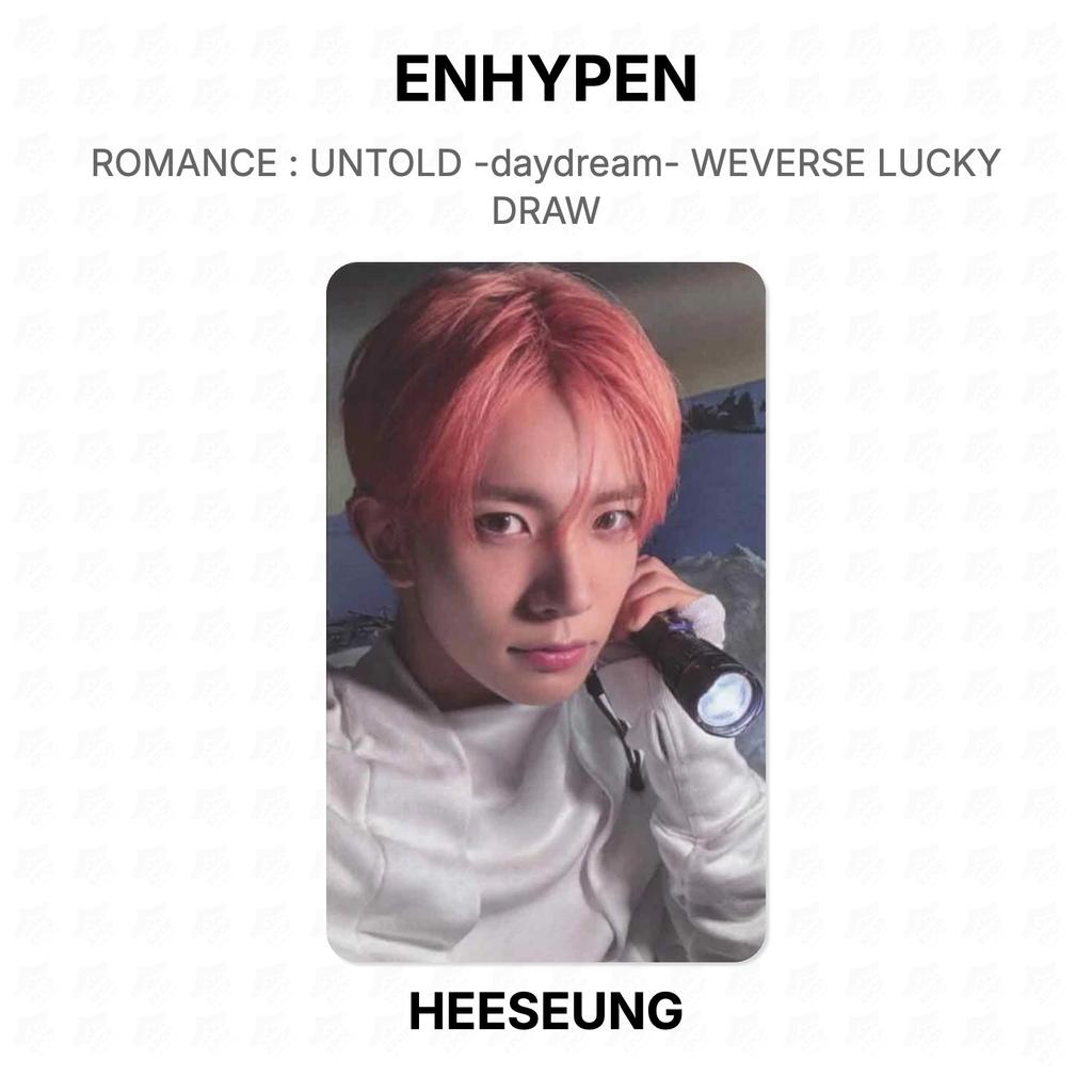 ENHYPEN ROMANCE : UNTOLD -daydream- WEVERSE LUCKY DRAW Official Photocard
