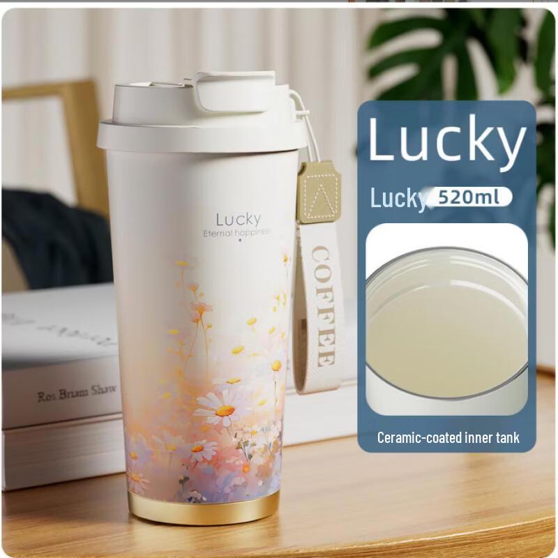 Ceramic Lined Insulated Coffee Mug