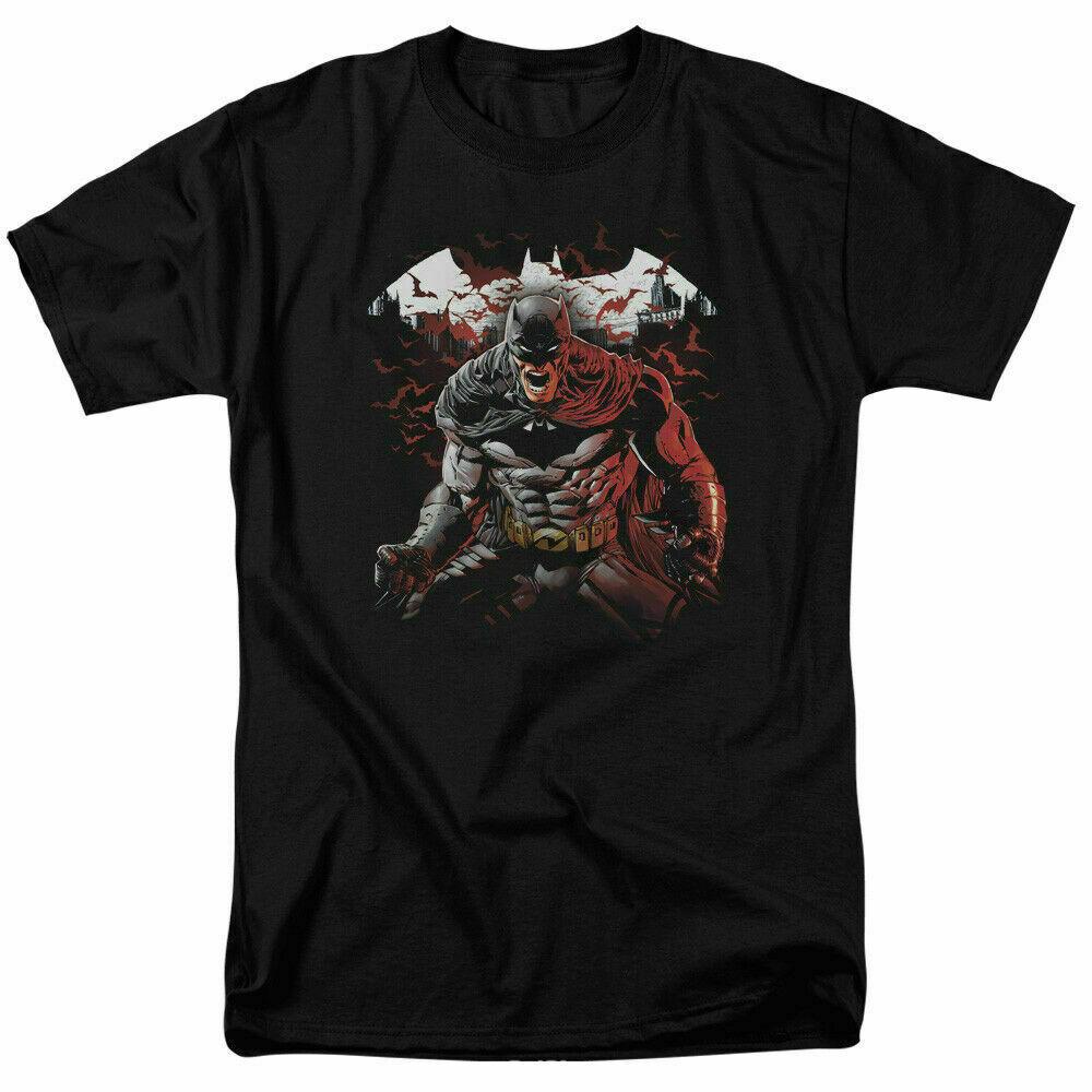 26 Batman Raging Bat T Shirt Licensed Comic Book Tee Black Unisex T-Shirt M