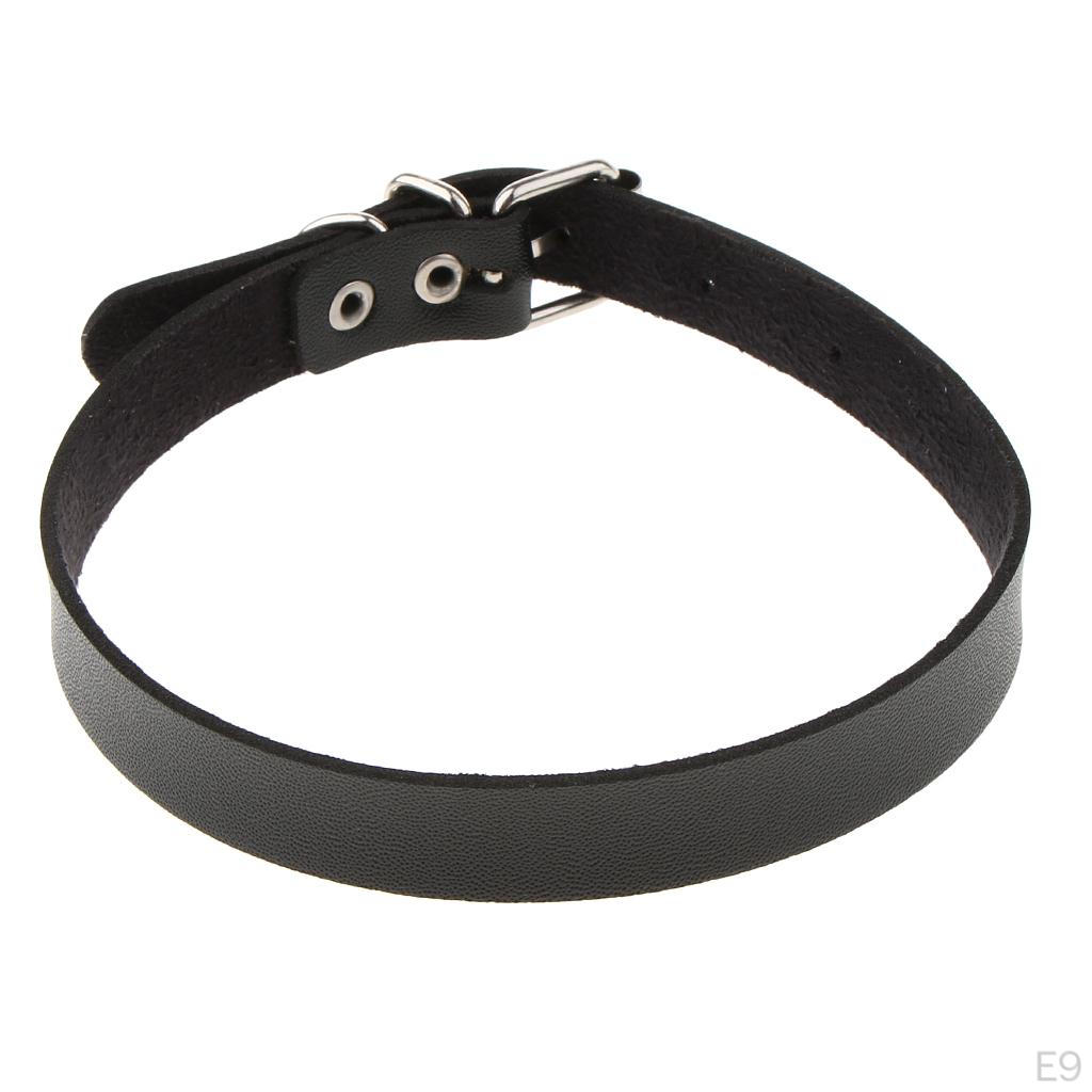 Collana Goth Punk in Pelle Choker Cintura