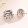 Exaggerated Metal Wide Clip Earrings Set For Women Simple Silver Color C-Shaped Half Circle Beaded Ear Cuff Jewelry Gift