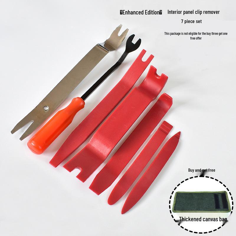 Nerezová sada páčidel a nástrojů pro demontáž čalounění interiéru automobilu