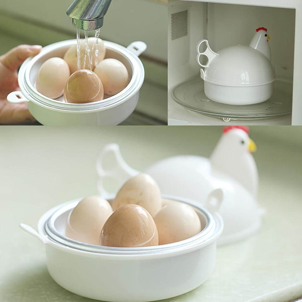 Chicken Shaped Microwave Steamer Mini Home Boiled Soft Boiled Egg Heating Box Kitchen Cooking Egg Gadgets