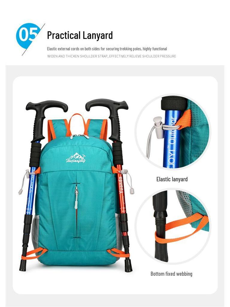 Multifunctional Large Capacity Foldable Lightweight Hiking Backpack for Outdoor Travel
