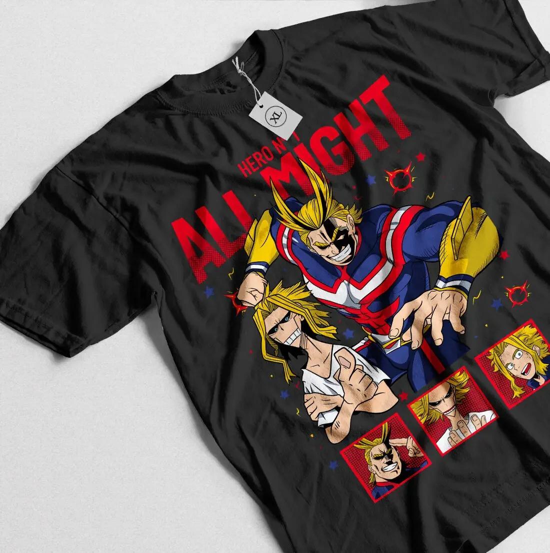 All Might TShirt Hawks Hero Boku Armor Strip Gift Shirt All Size S