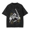 Washed T Shirt Snake Demons Slayers Iguro Obanai Hip Hop Vintage TShirts Oversize  Streetwear Summer Tops Tee Shirt Unisex Women