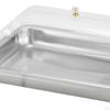 304 Stainless Steel Serving Tray with Dome Lid Food Rectangular Platter for