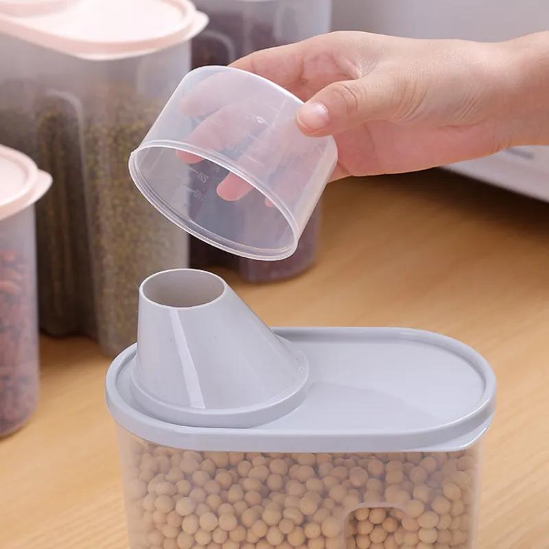 Contenitore per Cereali Integrali e Cereali Misti Scatola Portaoggetti Scatola Porta Alimenti Contenitore Ermetico per Prodotti Secchi Secchio per Riso YLE239