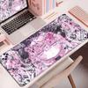 Large Rubber Gaming Rug Girls Kawaii Anime Girls 90x40 Mouse Pads Pink HD Printing Computer Keyboard Mats Washable Jirai Kei Rug