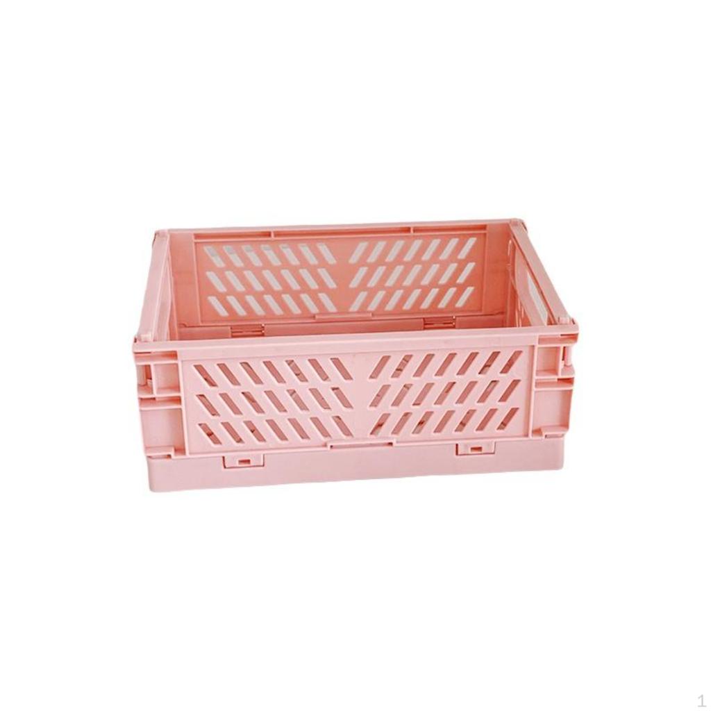 Macaron Foldable Storage Box, Organizer, Desktop Basket, Pastel hues, Student,