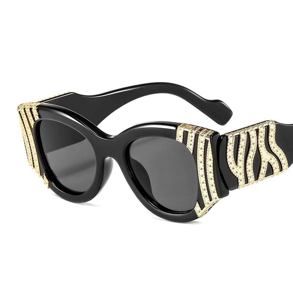2024 Luxury Personalized Heavy Metal Decorative Women Sunglasses Gorgeous Sunglasses