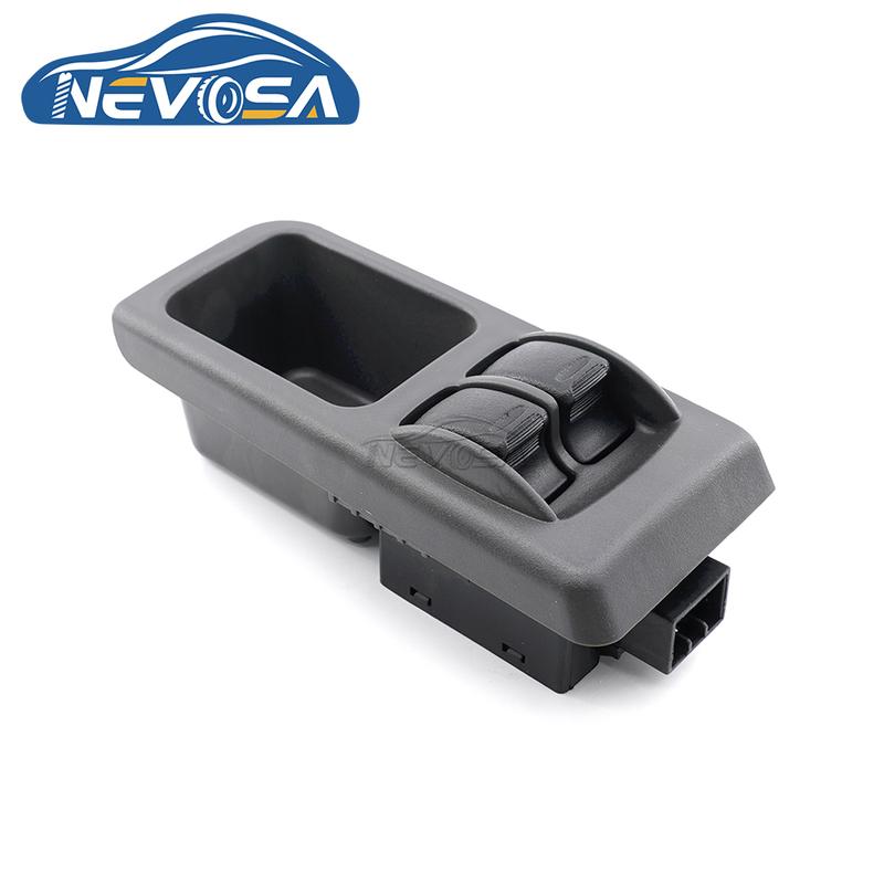NEVOSA 96230793 For Daewoo Lanos 6 P 2 Button LHD Front Left Side Car Window Lifter Control Switch Doulb Glass Lifter Button