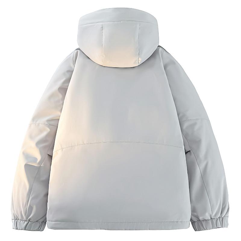 % Down New National Standard White Duck Down Jacket Men and Women Winter Loose Pie Overcome Thickened Hooded Jacket Men