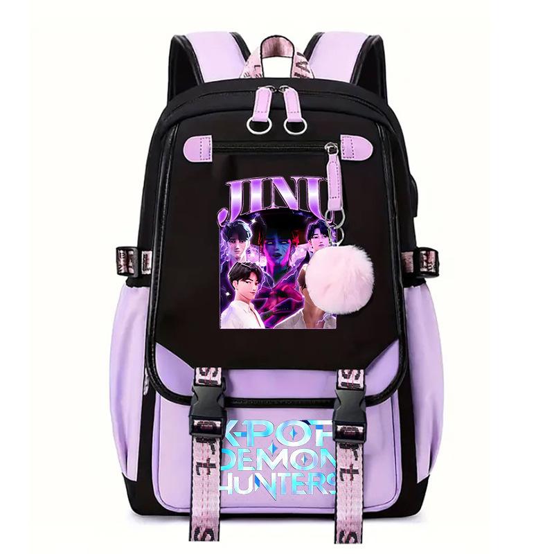 Witch Hunter Animation Cartoon Printed School Bag Large Capacity Junior High School Student Backpack