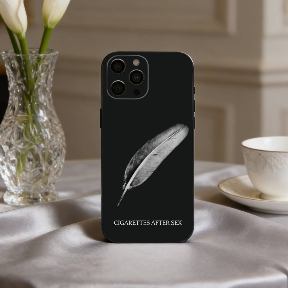 C-Cigarettes A-After Sex B-Band  Phone Case For iPhone 17,16,15,14,13,12,11 Plus,Pro Max,XS,Soft Silicone Black Cover