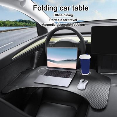 Tavă portabilă pentru volan pentru mașină Masă Birou pentru laptop pliabil Laptop pentru mașină Tavă pentru volan pentru alimente accesorii pentru interior auto