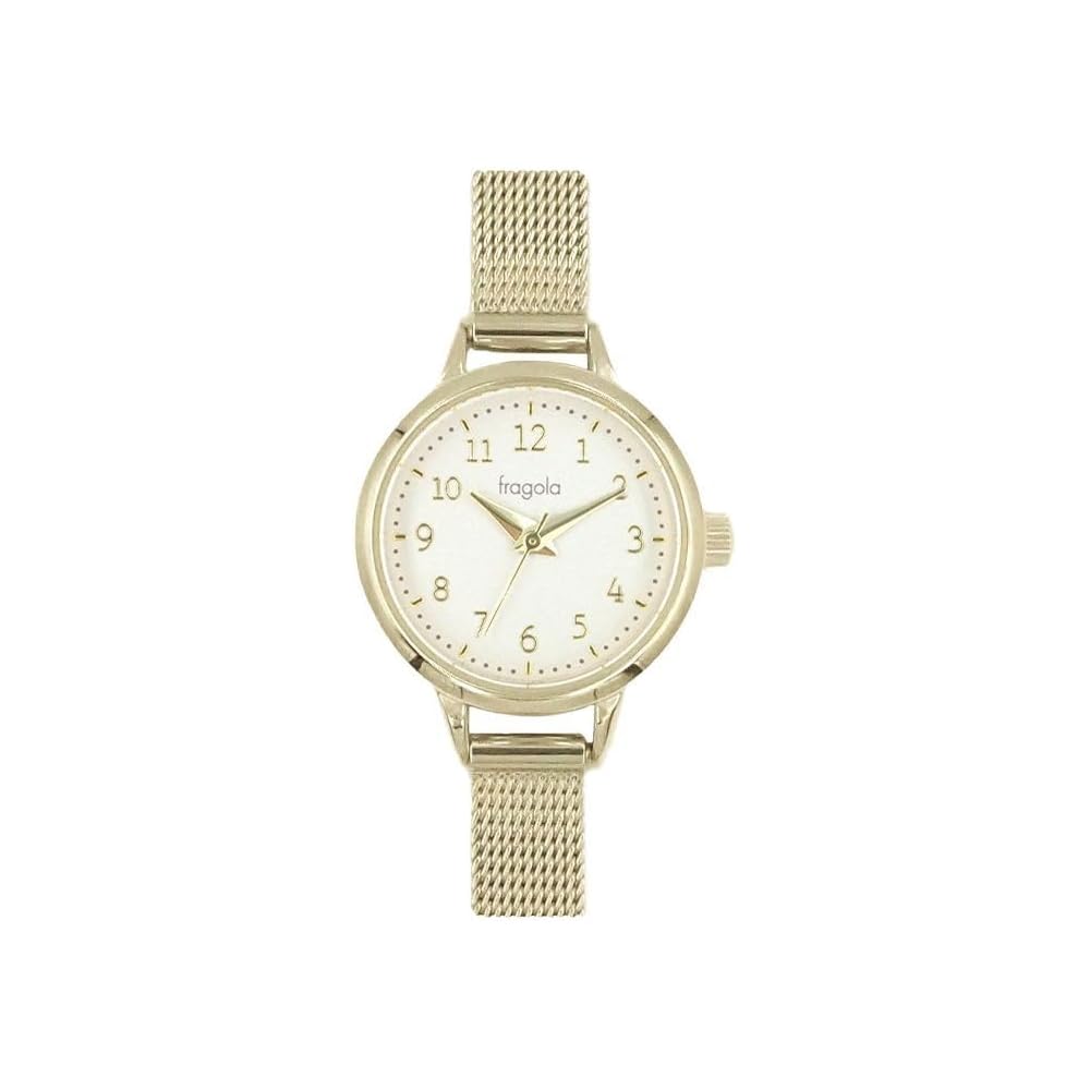 Fragola Simple Mesh Band Watch N02425A-1 Gold