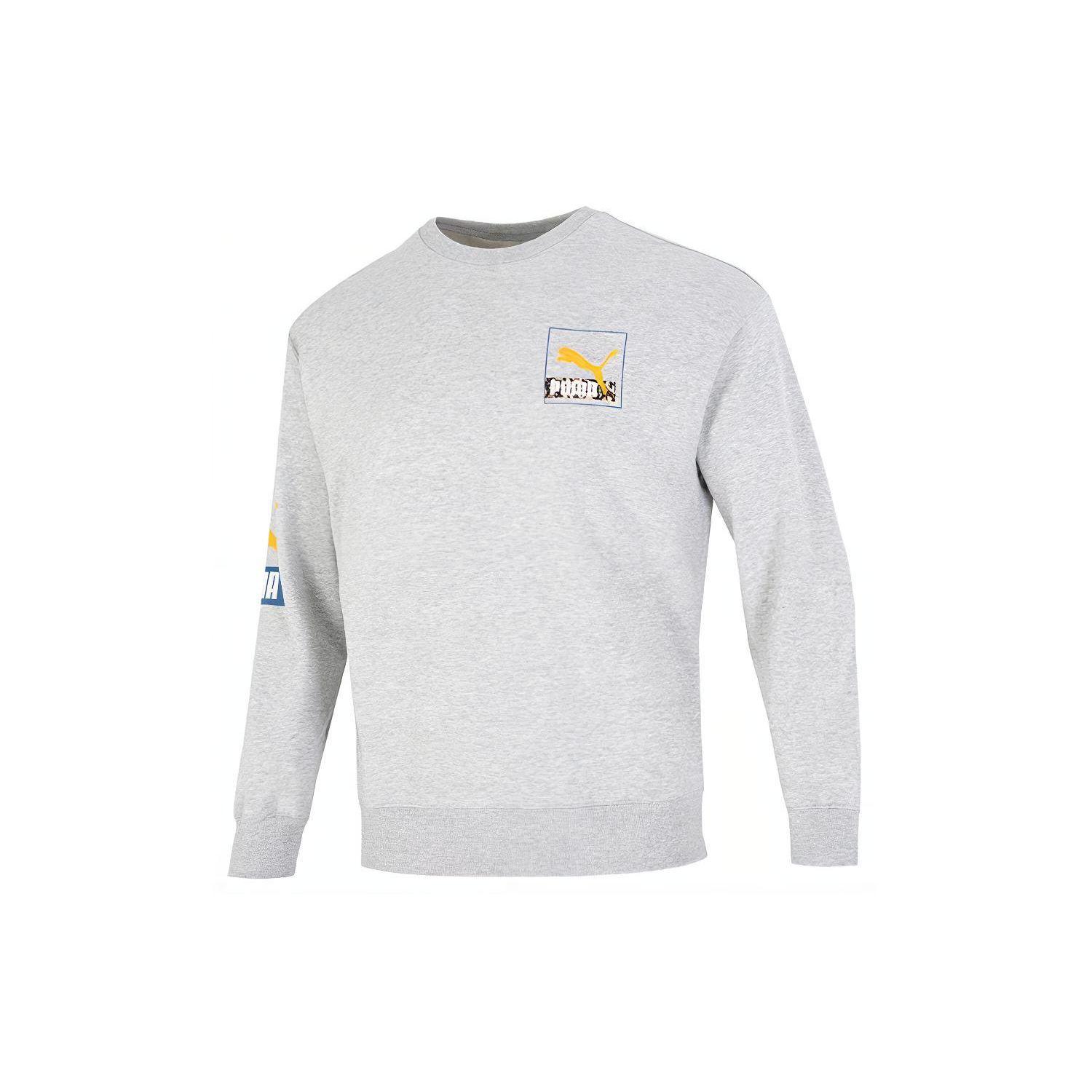 

Puma Love Crew TR Толстовка с буквенным принтом Мужские топы Серый 537657-04 L