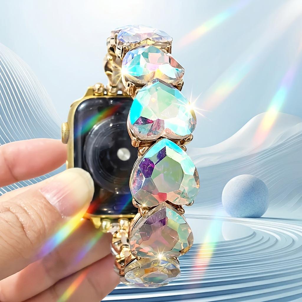 Cinturino Smartwatch Cuore di Cristallo Diamante per Apple e Samsung (38-49mm, 20/22mm)