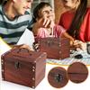 Wooden Large Ty Piggy Bank Ren Adult Universal Savings Box with Lock Cash Box