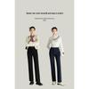 Mengshuya Women's High-Waist Straight Leg Suit Pants
