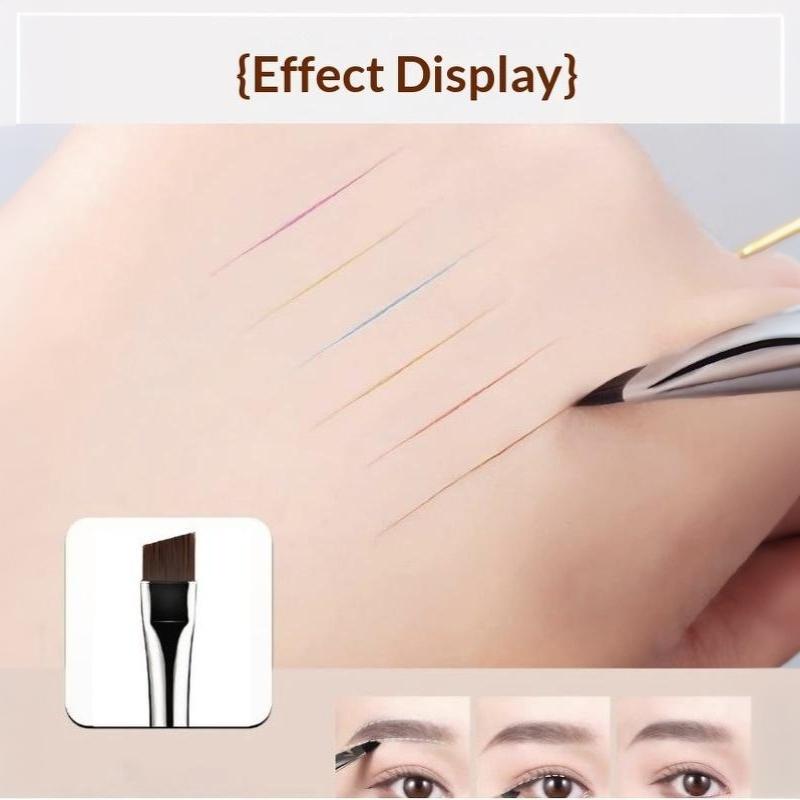 Double Makeup Brush Eyelash Brush And Blade Eyeliner Brush Fine Oblique Head Eyebrow Brush Outline Eyeliner Shadow Brush