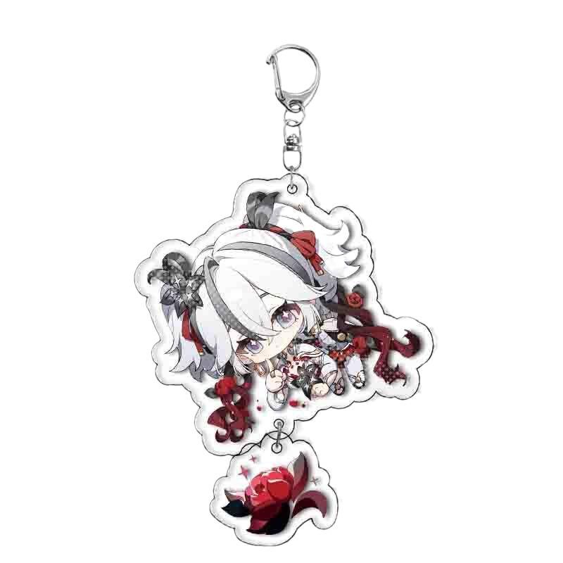 

Игра Бушующие волны Q Версия Брелок Цзяньсинь Цзиянь Анькэ Акриловый брелок Милый кулон Шавейро Брелок для женщин мужчин Подарок