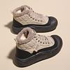 High-top Shoes Women's 2025 Winter New Velvet Women's Cotton Shoes Versatile Bread Shoes Platform Snow Boots Tide XT105