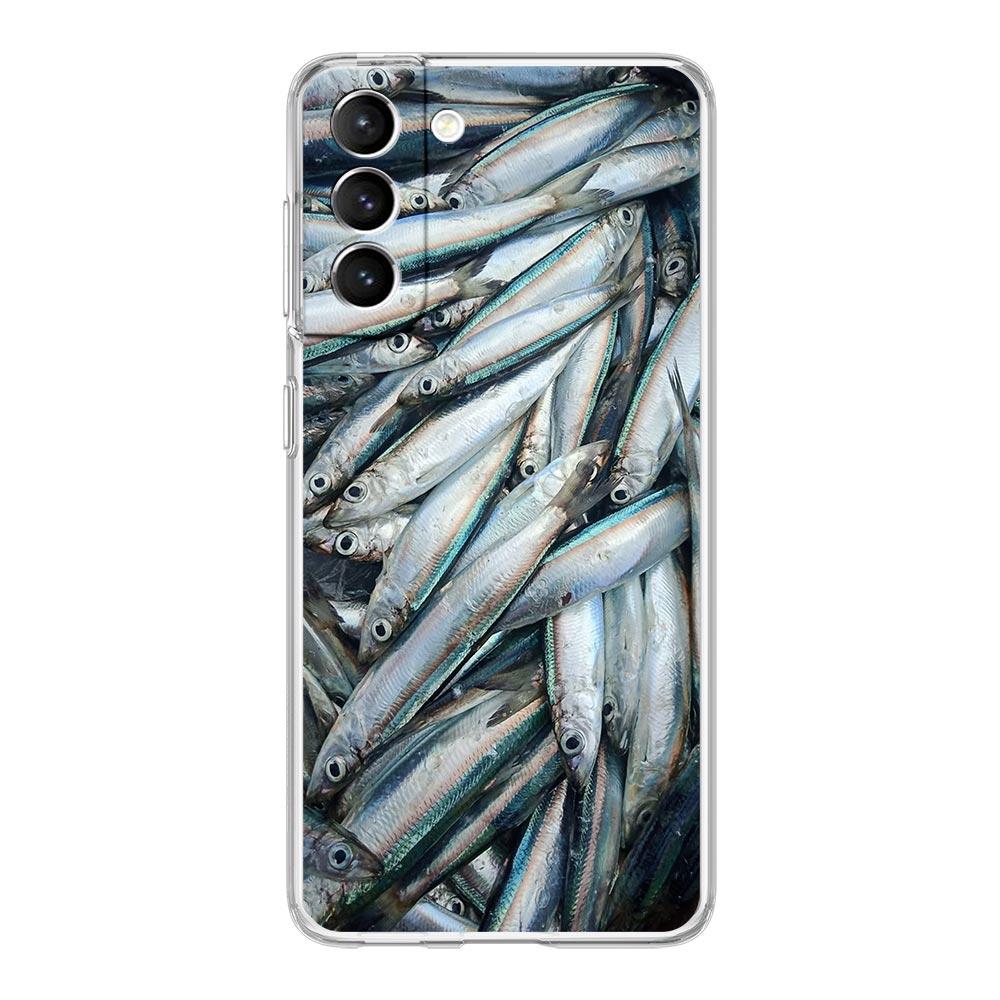 

Phone Case For Samsung Galaxy S25 Edge S24 Plus S23 FE S22 S21 S20 Ultra 5G S10 Soft Clear Cover Sardines Canned Samsung S24 Plus
