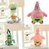 Set di Giocattoli Peluche Corti Carini Cartoni Animati Polpo Granchio Stella Marina Lumaca Serie Spongebob