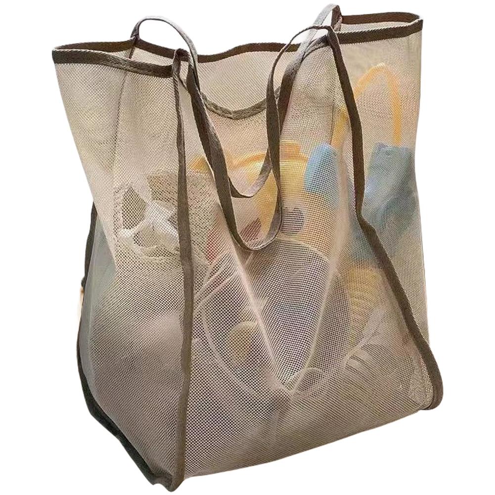 Handtuch-Organizer Strandtasche Für den Strand Für Reisen Atmungsaktives Netz Schnelltrocknend Leicht Tragen Organisieren Strandutensilien