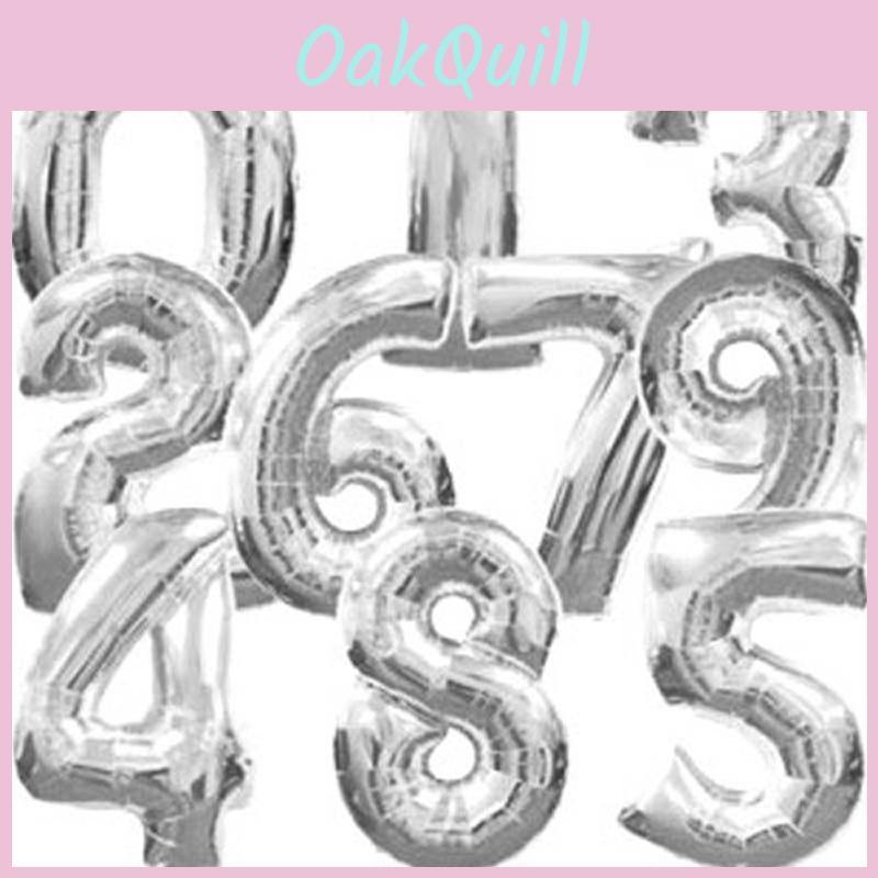 Glamouröse Gold-Silber 16" Folienballons A-Z Für Unvergessliche Geburtstagsfeiern