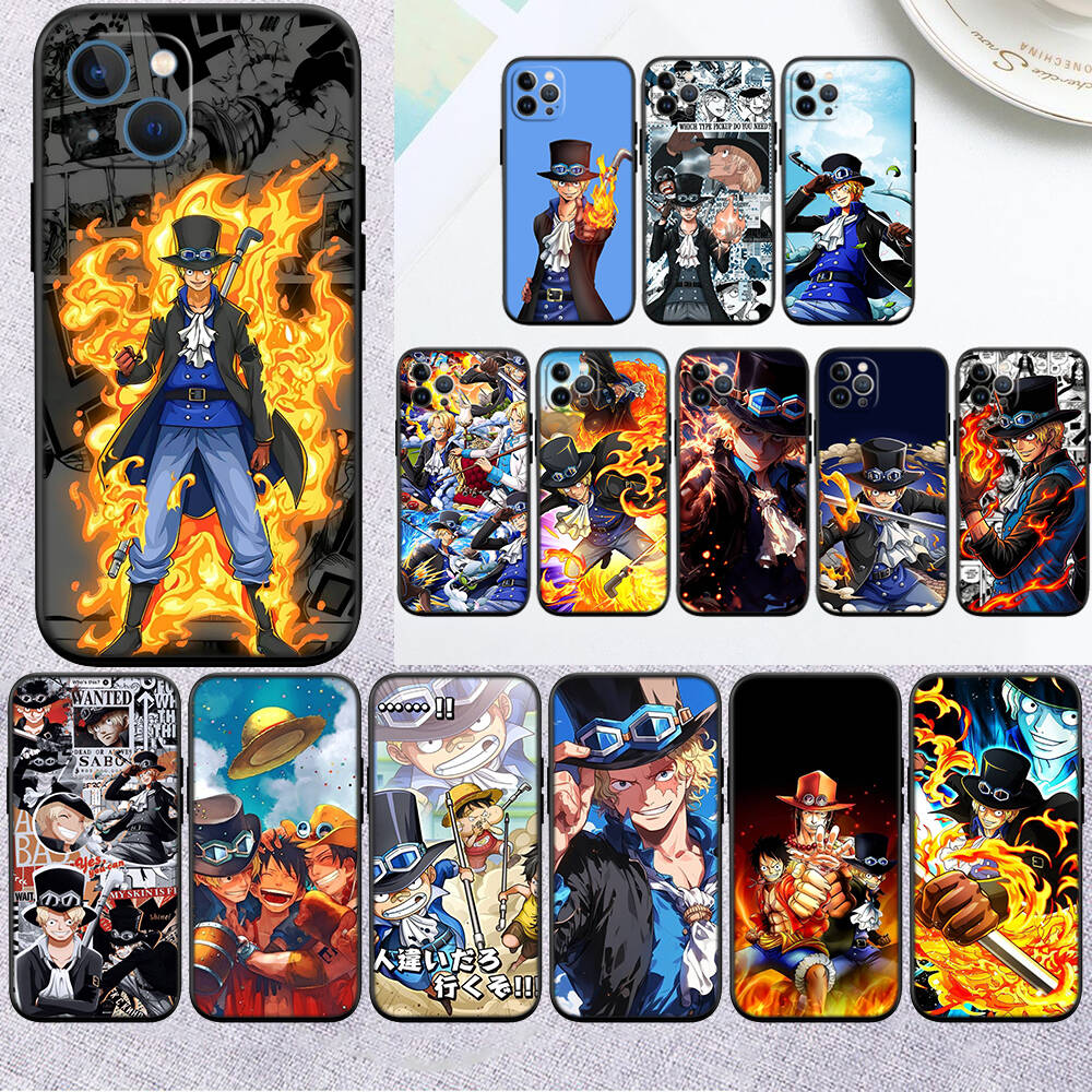 MH122 One Piece Sabo Phone Shell Case for Redmi Note 8 9 10 11 11S 10C 10X 10A 10T 9A 9C 9T 9S 8T Pro Max Plus Prime