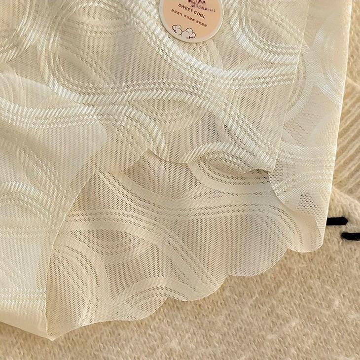 Female Summer Sexy Lace Pure Desire Wind Ice Silk Breathable Antibacterial No Trace Briefs