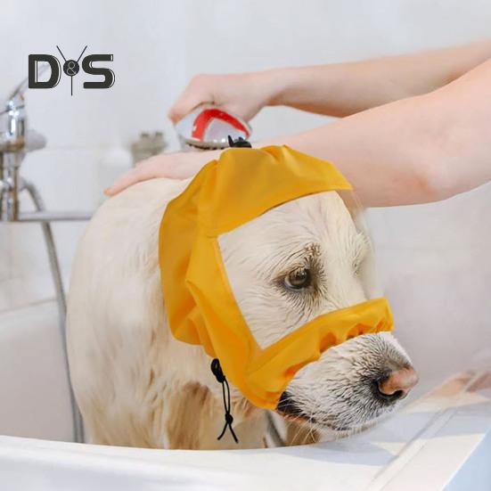 Pet Bath Cap with Ear Protection Overhanging Shower Hat for Cats Dogs Kitten Puppy Adjustable Waterproof Small Pets Bath Protector
