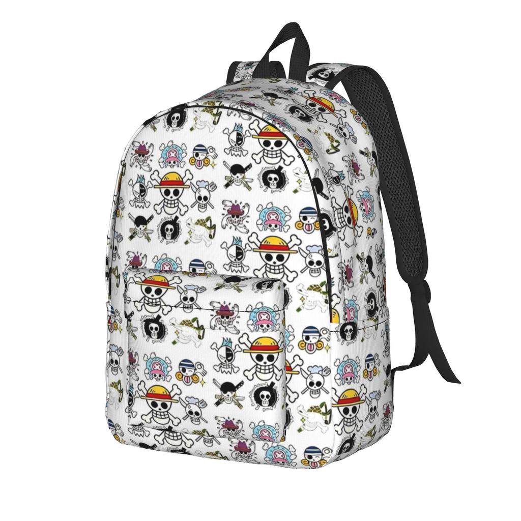One Piece All Logos Backpack for Men Women Fashion Student Work Daypack One Piece Laptop Shoulder Bag Sports