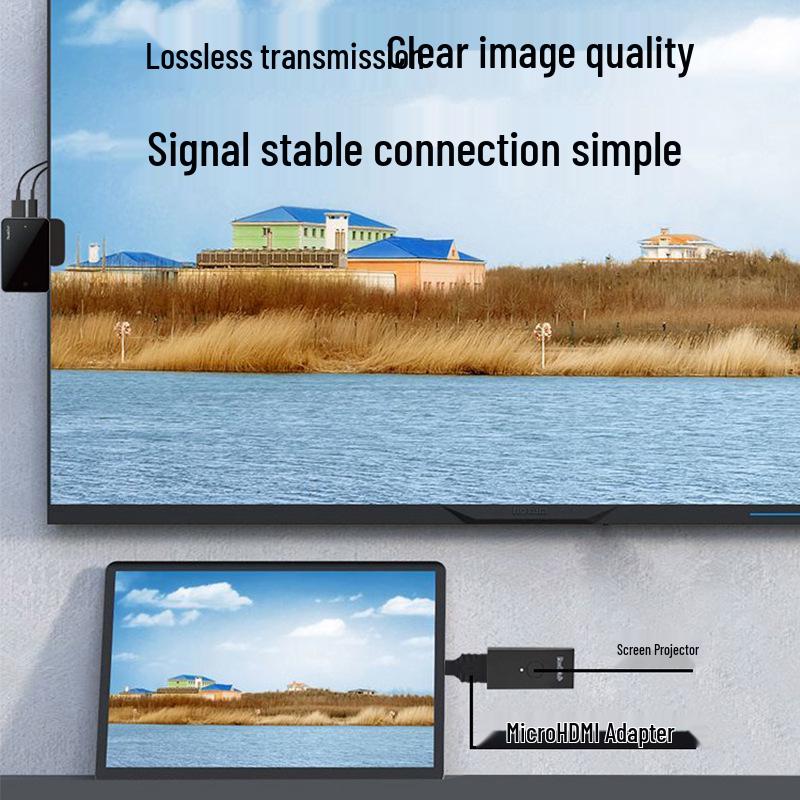 Mini HDMI to HDMI Adapter: Male-to-Female High-Definition Conversion for Large to Small HDMI Connections.