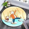 Bobo Siebenschläfer Round Area Rug,Carpet Rug for Living Room Bedroom Sofa Playroom Decor,Non-slip Floor Mat