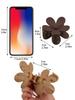 3 Pcs Neutral Colors Flower Claw Clips, Hair Clips For Women Non Slip, Claw Clips for Thick Hair Women Girls Gifts
