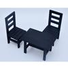 Modern Dollhouses Dining Table With Wooden Chairs 1/6 Scale Miniature Furniture For Display