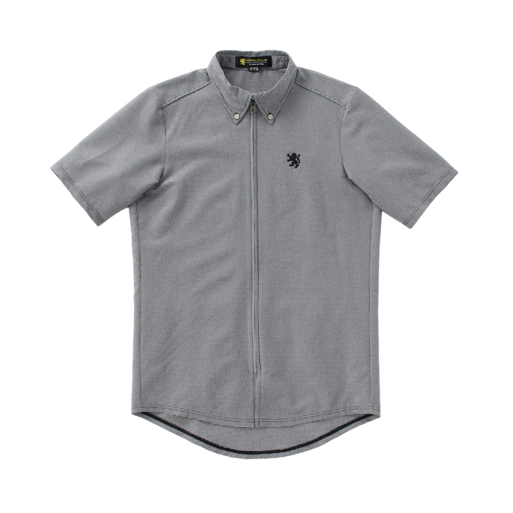 Gingham check shirt jersey чёрный