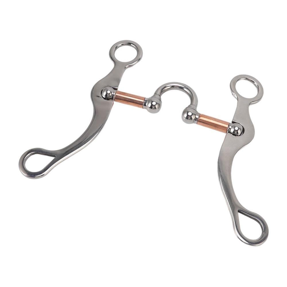 Stainless Steel Horse Mouth Bit Wear Resistant Equestrian Equipment Horse Gag Bit Racetracks