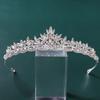 Strass Kristall Krone Tiaras Braut Haarschmuck Hochzeit Haarschmuck Frauen Braut Prinzessin Krone Königin Party Stirnband