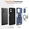 Military Grade Anti-Fall Phone Case For Motorola Moto G34 G35 G45 G53 G55 G64 G75 G84 G85 Ring Holder Magnetic Protector Cover