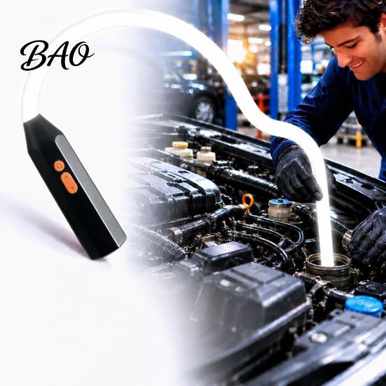 Adjustable Brightness Maintenance Light Flexible LED Flashlight Stick, Bendable Rechargeable Work with Brightness, Portable Cordless Inspection