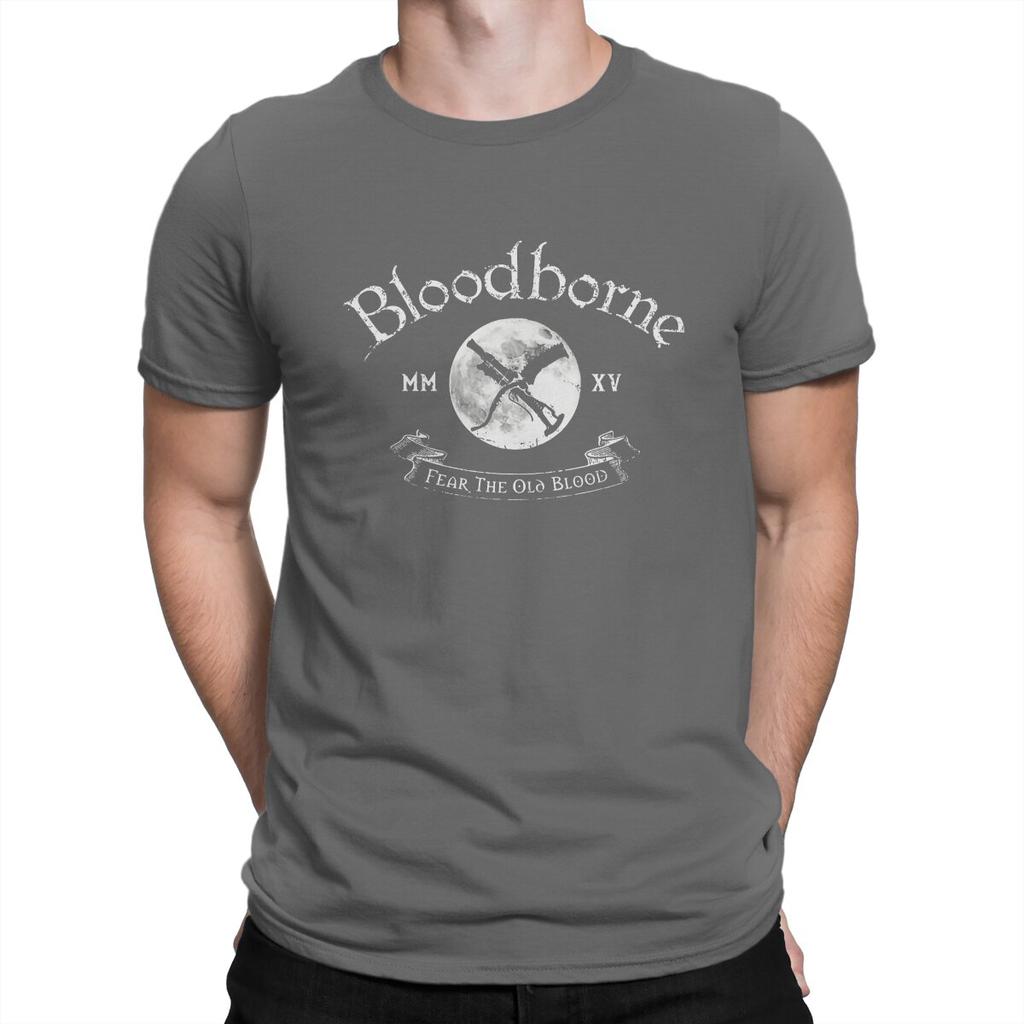 Bloodborne Game Soul Newest TShirt for Men Copy delete Round Collar Pure Cotton T Shirt Hip Hop Birthday Gifts Streetwear