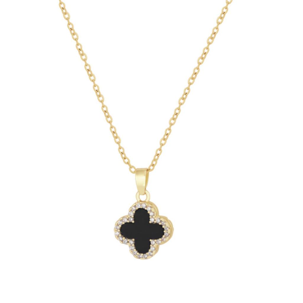 Four-Leaf Clover Jumper Chain Female Autumn And Winter Fashion Temperament Necklace Light Luxury Small Ins Tide Net Red Collarbone Chain
