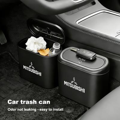 Cubo de Basura para Coche Caja de Almacenamiento Suministros Interiores para Automóvil Para EK Pajero Xpander Eclipse Cross ASX L200 Xforce Mirage Delica