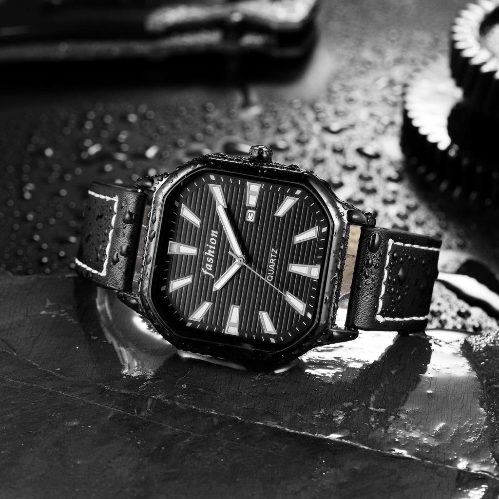 Student Simple Fashion Waterproof Watch Men'S Business Casual Trend Square Quartz Men'S Watch